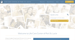 Desktop Screenshot of lifecarecenterofportstlucie.com