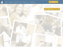 Tablet Screenshot of lifecarecenterofportstlucie.com